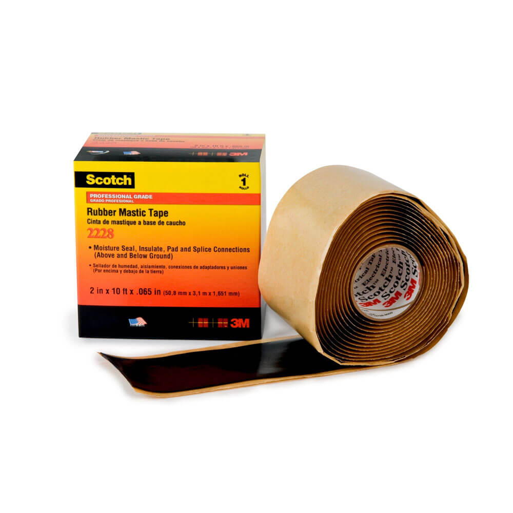 10 ea 3M Scotch 2228 1" x 10' Professional Grade Electrical Rubber Mastic Tape 
