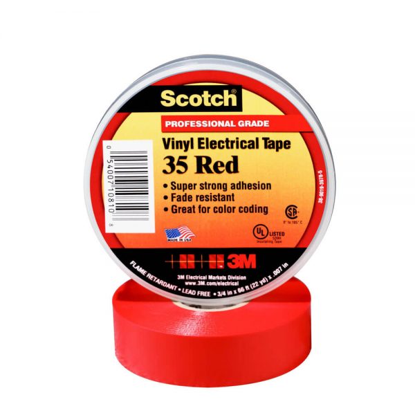 Vinyl Electrical Tape Red